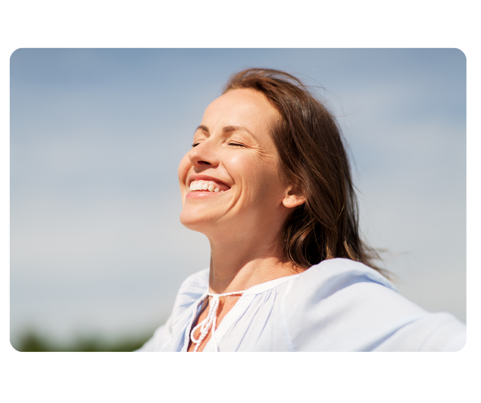 woman smiling